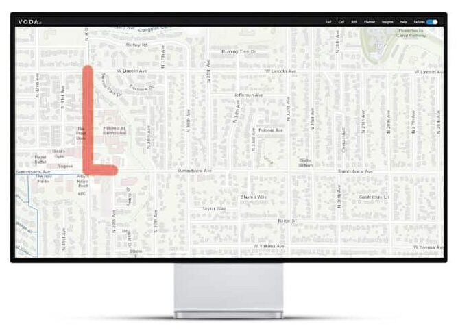 VODA.ai map showing Likelihood of Failure (LoF)