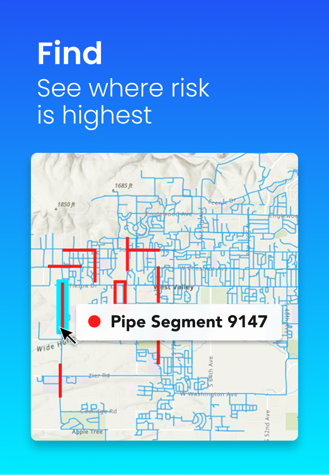 step-by-step water utility analytics workflow dashboard interface in small screen 1